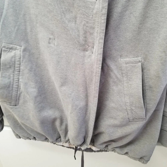 Lululemon Grey Cowl Neck Snap Up Cowl Neck Cardigan Oversized Fit - Picture 7 of 10